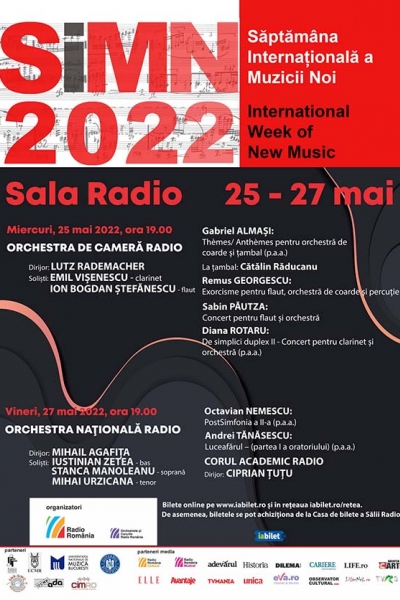 Săptămâna Internațională a Muzicii Noi, ediția 31, la Sala Radio